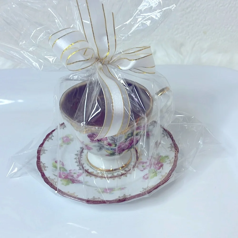 TEA CUP SOY CANDLE VINTAGE TEACUP GIFT CANDLE